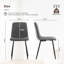 50cm H Velvet Upholstered Metal Side Chair-272616798