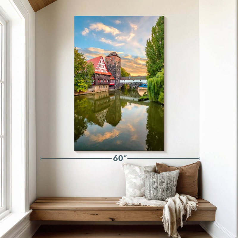 Le pont du pendu Aime à Nurmberg, H 51 po x l 34 po