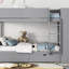 Twin Over Twin Bunk Bed With 2 Drawers And Multi-Layer Cabinet-549761179