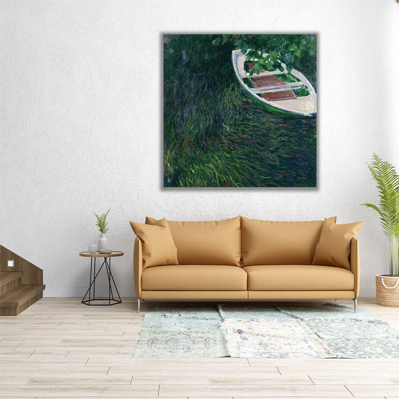 The Row Boat, 1887 - reproduction d'art sur toile, H 24 po x l 24 po