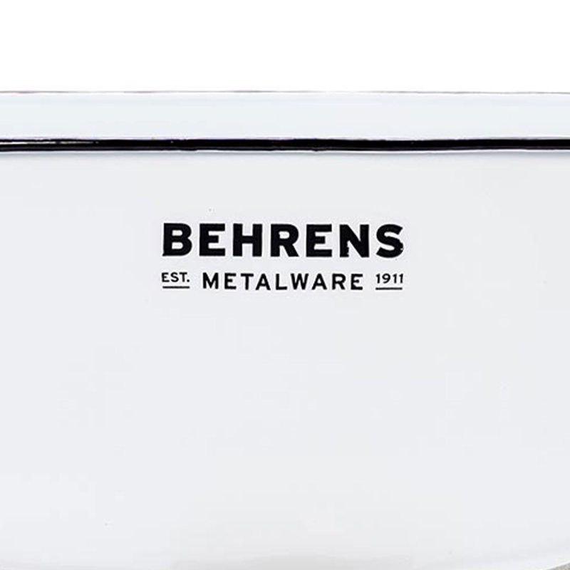 Behrens Manufacturing Decorative Bin, 13, White