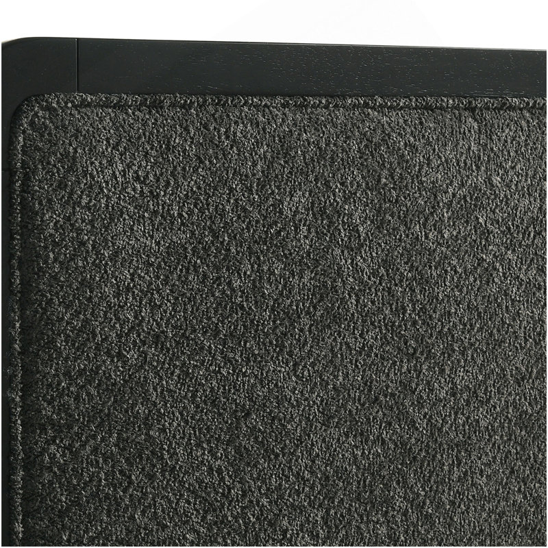 Grand lit tapissier noir Burton