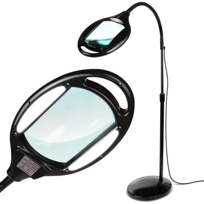 3 Diopter (1.75x) Hands Free Magnifier With Bright Led Light For Reading - Work Light With Flexible Gooseneck