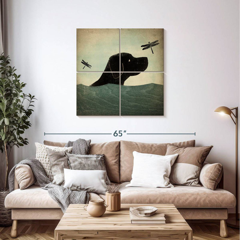Nage de chien noir Brampt