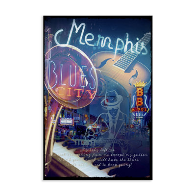 Memphis Blues City Canvas Wall Art by Reinders