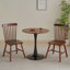 Table de salle à manger 31,5 "pour 2 à 4 personnes avec plateau en noyer, table de cuisine Mid-Century en noyer tulipe, table à piédestal-1939556723-1939556722