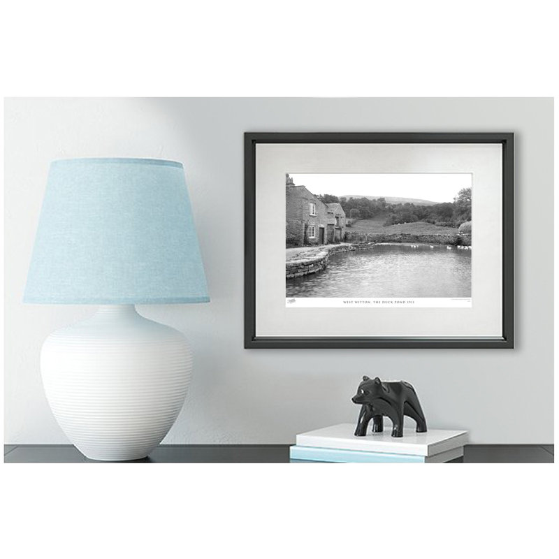 West Witton, The Duck Pond 1911 by Francis Frith - Single Picture Frame Print, 45cm H x 60cm W x 2.3cm D