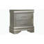Modern Style 2-Drawer Nightstand made with Wood in Silver