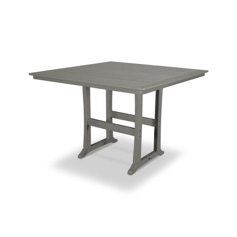 Farmhouse Trestle Dining Table, Slate Gray