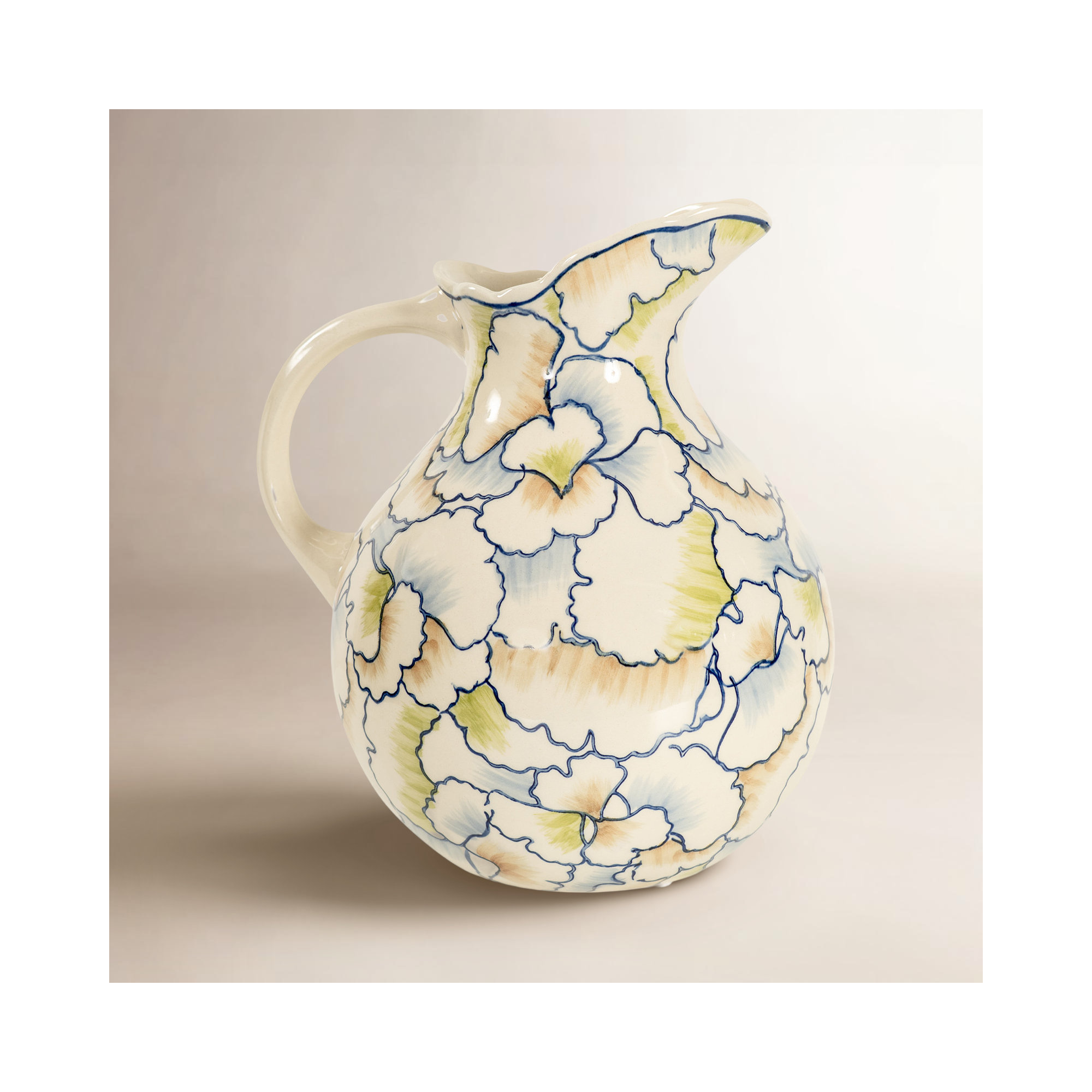Clara , Blue/White/Yellow/Cream