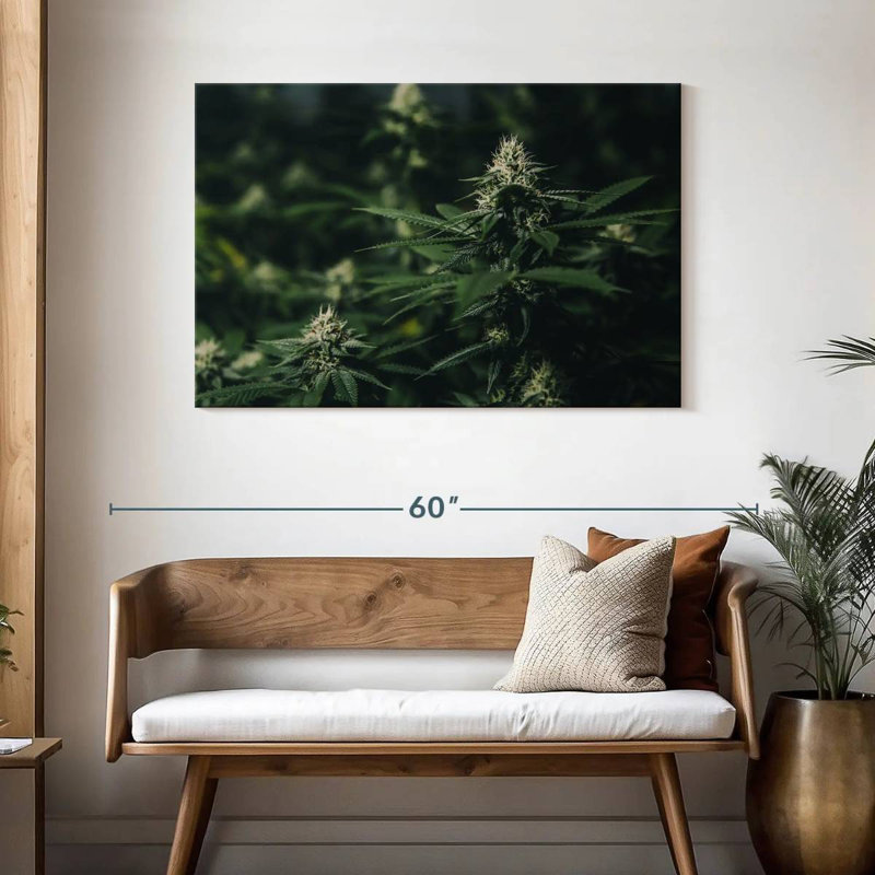Fresh Marijuana, 30" H x 45" W
