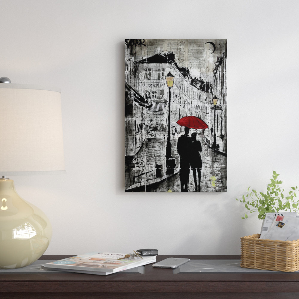" Rainy Promenade " by Loui Jover East Urban Home Mat 
