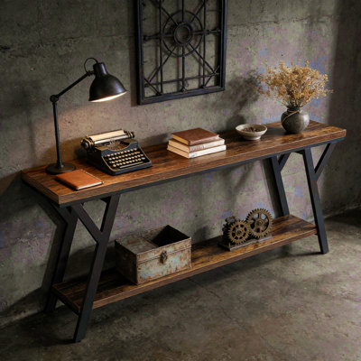 Table de canapé, console à 2 niveaux, canapé de table