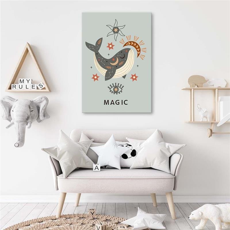 Leinwandbild Magic Whale Animals