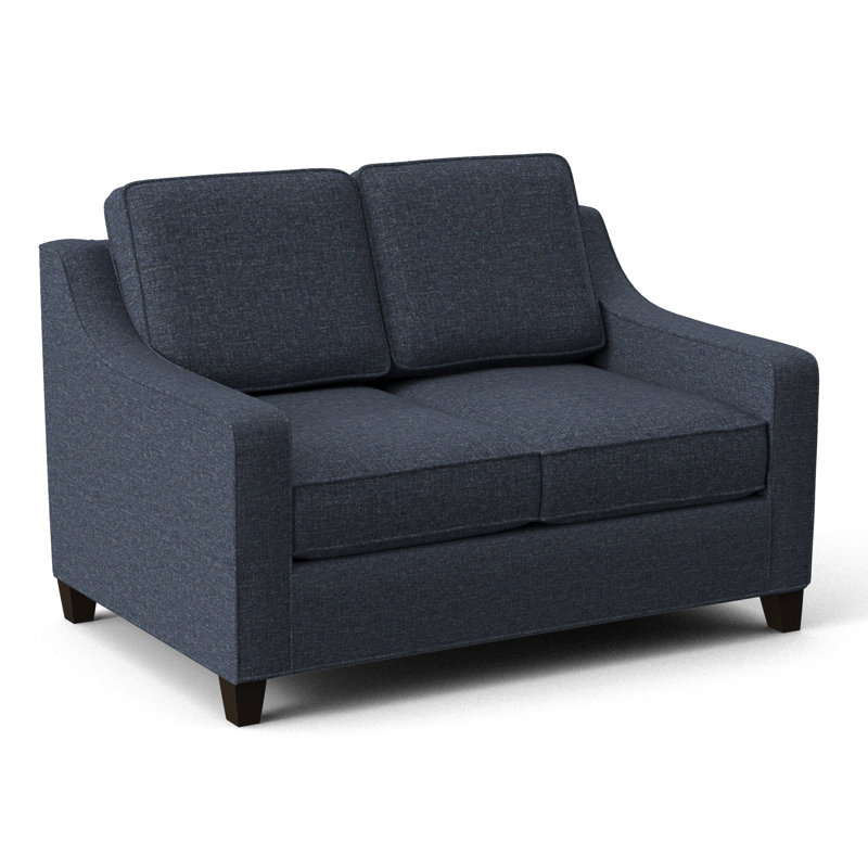 Clark 54" Square Arm Sofa Bed, Connelly Blue Jay, Cafelle