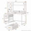 Bureau d'ordinateur 55 pouces avec huche