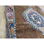 Tapis décoratif en laine brun noué à la main en laine de conception unique 4 pi 4 po x 7 pi Corentin