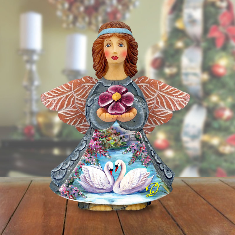 Figurines Swans Angel