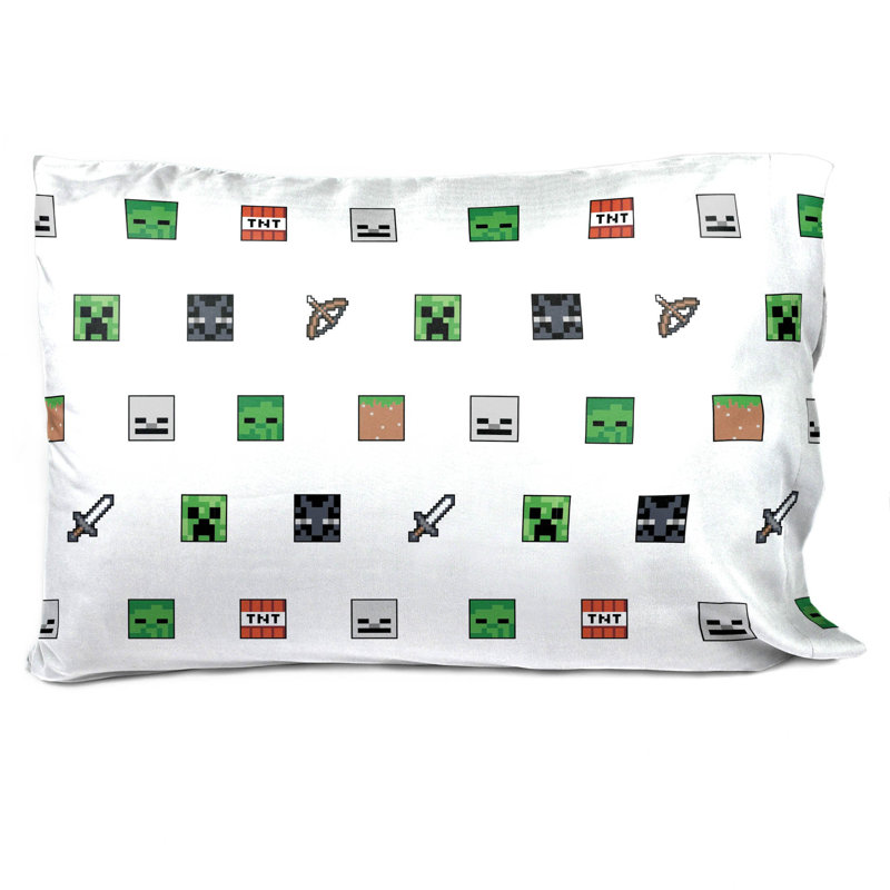 Ensemble de draps 100% coton biologique emblématique samedi Park Minecraft