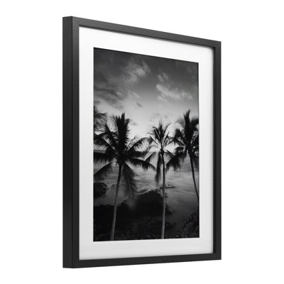 «Palm Tree Coast», reproduction sous verre encadrée, conception par Carol Robinson