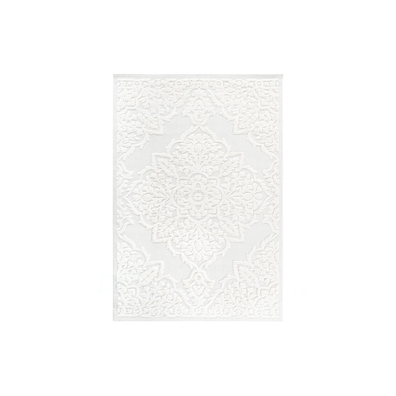 Step Collection High-Low Medallion Indoor Area Rug, 2'X3', Modern, Contemporary, Geometric, Bohemian, Bedroom, Kitchen, Living Room, Doormat, Non Shedding Carpet