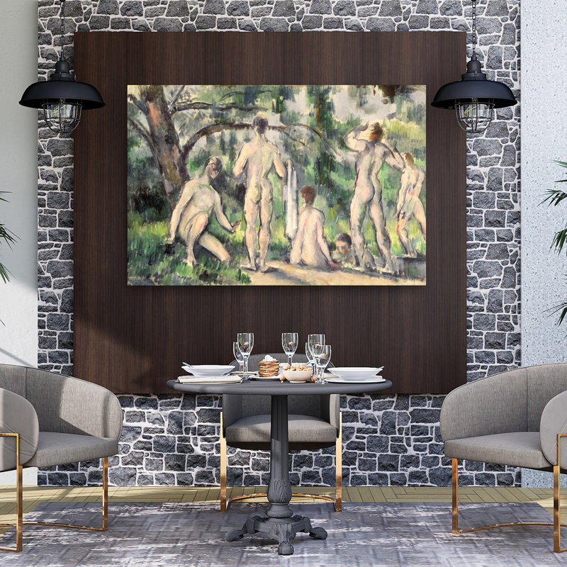 Study Of Bathers, C.1895-98 Abstract Contemporary Wall Art Print, 101.6cm H x 152.4cm W