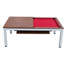 Playcraft Glacier 7' Pool Table with Dining Top and Steel Legs