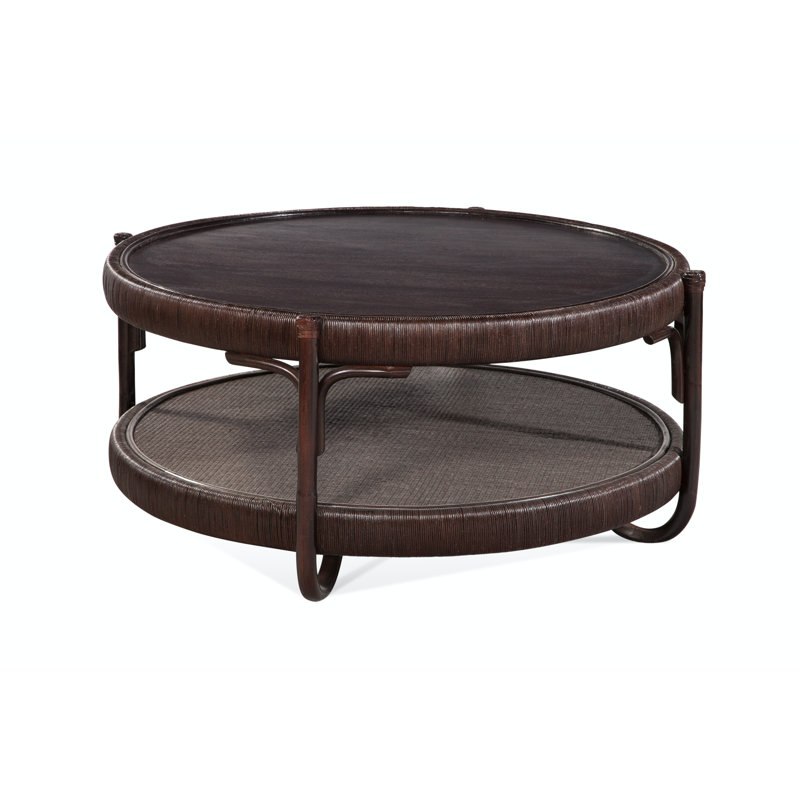 Hathaway Solid Wood Top Coffee Table, Java