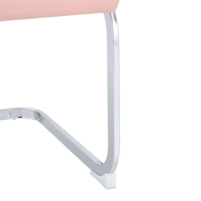 Chaises de salle à manger minimalistes modernes avec pattes en métal incurvés - Paquet de 2