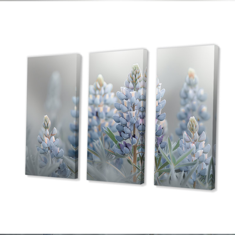 Liddel - Blue Bonnets, ensemble de reproduction d'art mural, H 28 po x l 36 po x P 1 po, Toile tendue