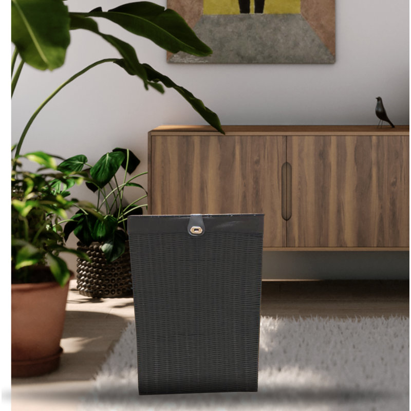 Resin Laundry Bin, Large (58 cm x 45 cm x 32 cm), Black