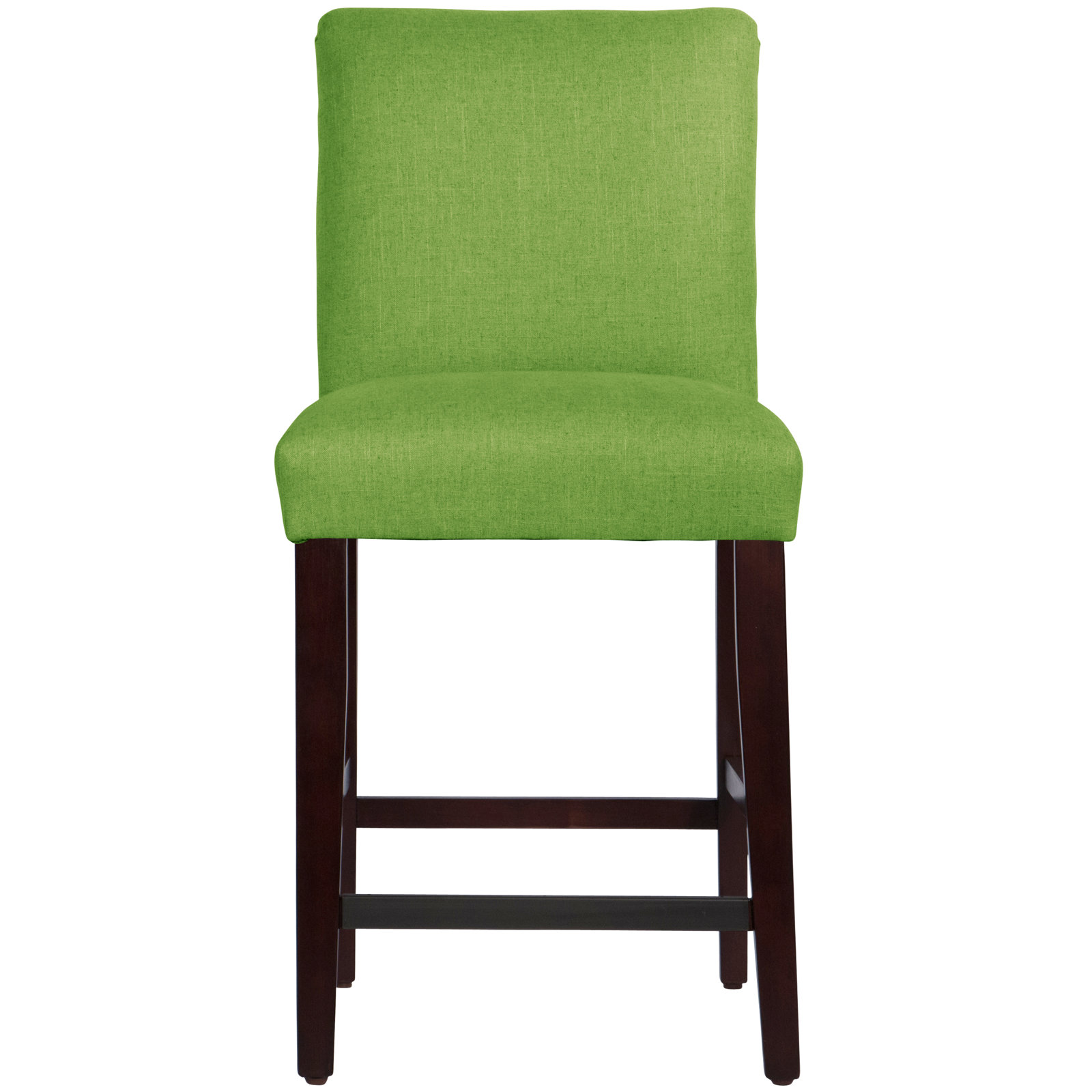 Sylva Bar and Counter Stool, Watercolor Palm Green, Espresso, Counter Stool (26” Seat Height)