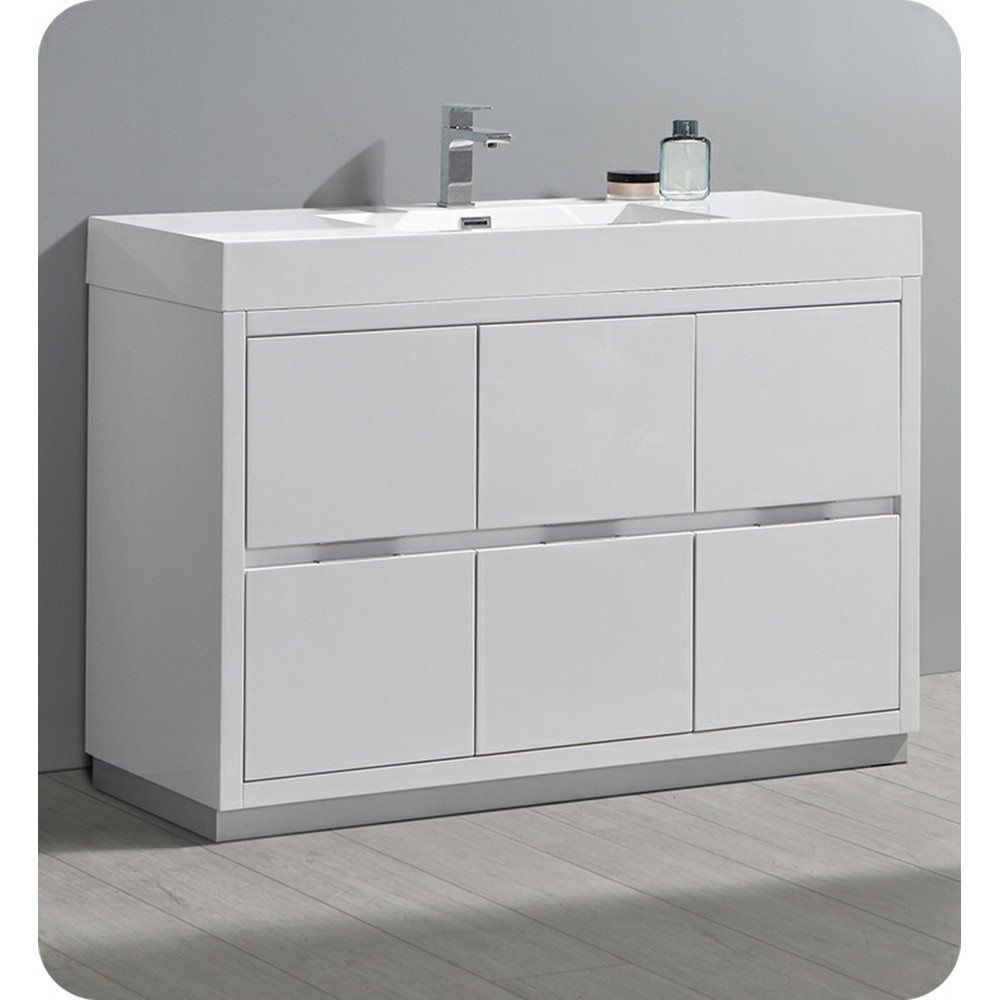 Baylor Floating Open Storage Single Bathroom Vanity (42)