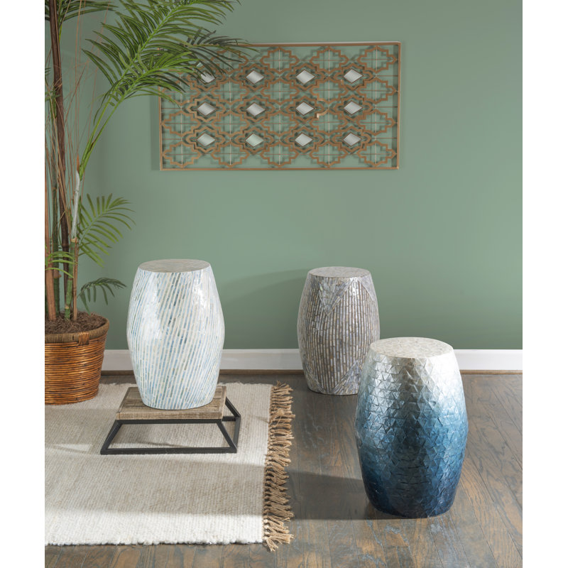 Dixon Top End Table, Light Blue