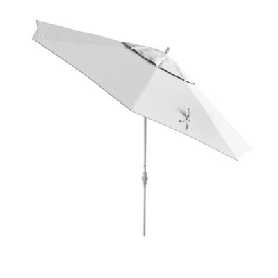 Parasol de patio blanc mat 11 pi.
