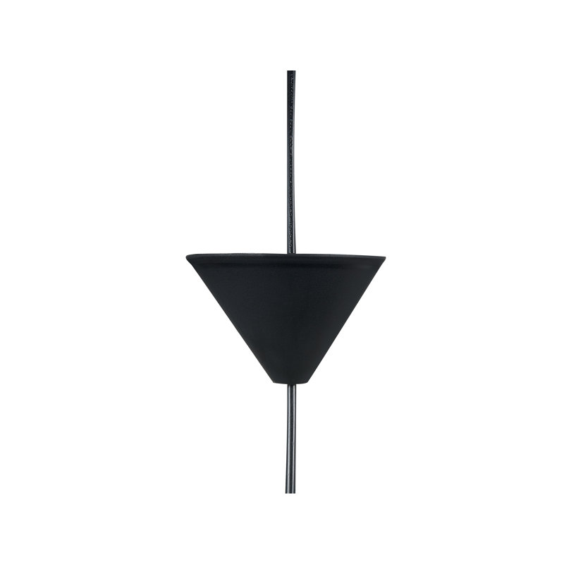 Brumunddal 1 - Light Natural Drum Pendant, Black
