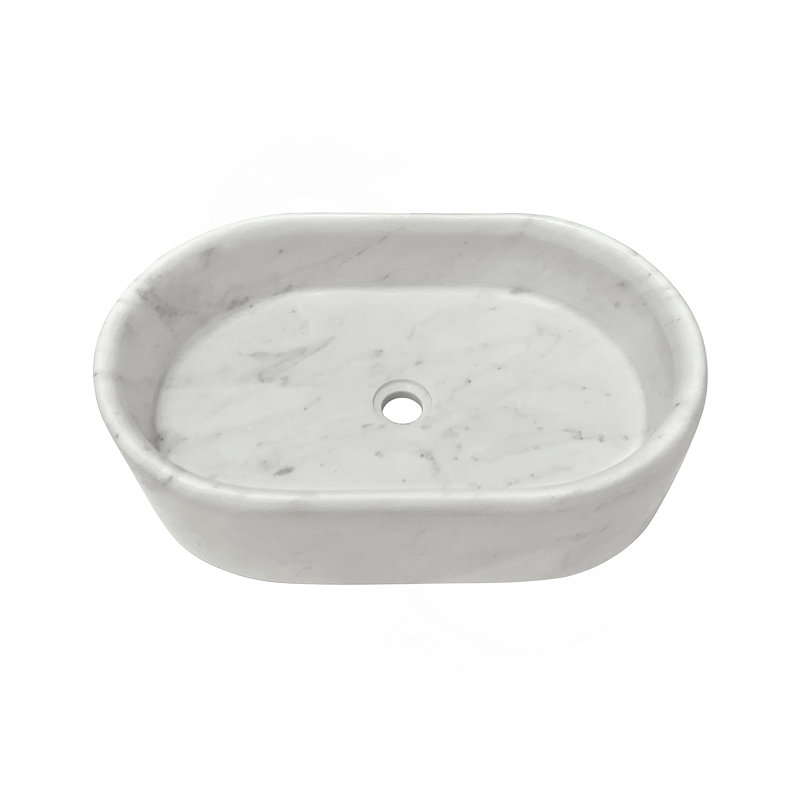 Vessel Sink, Oval-Shaped Sink For Bathroom, White