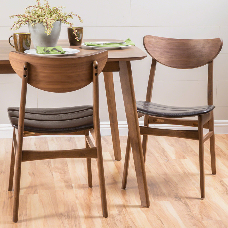 Chaise d'appoint Barros, Marron foncé