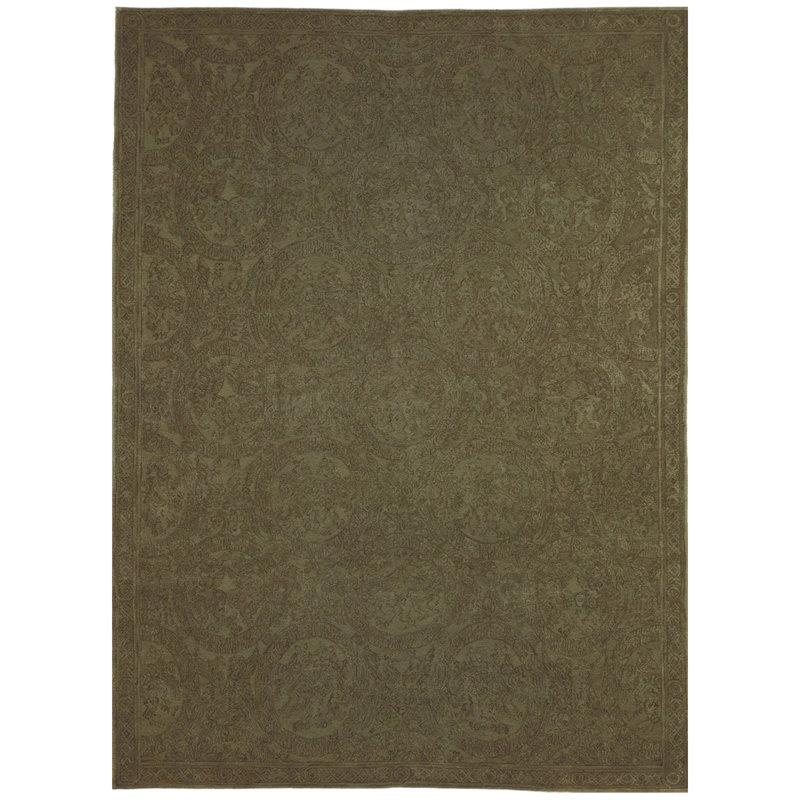 ASRS6099CGRLG Hand Knotted Wool Area Rug, Rectangle 10' x 14'