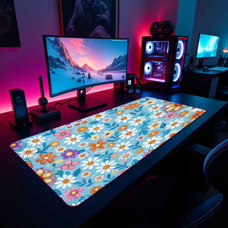 Polyester Desk Pad, 14.4x12.1