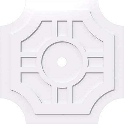 Médaillon de plafond contemporain en PVC de qualité architecturale 38 po x P 3 po x P 11 3/8 po x P 1 po