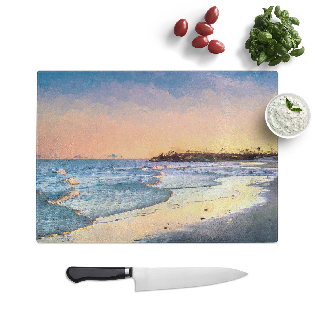 Glass Fishing in Cape Cod in Abstract Chopping Board