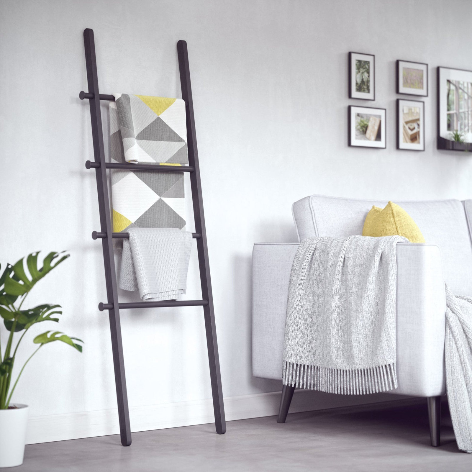 60'' Blanket Ladder, Black
