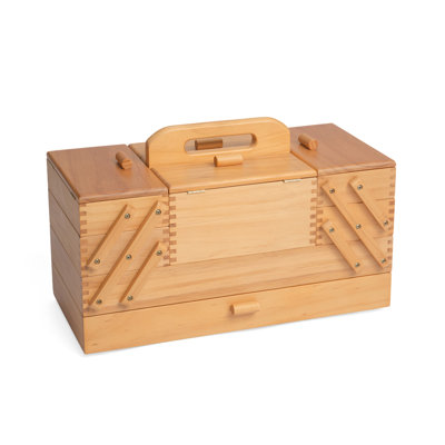 Cantilever Sewing Solid Wood Storage Box