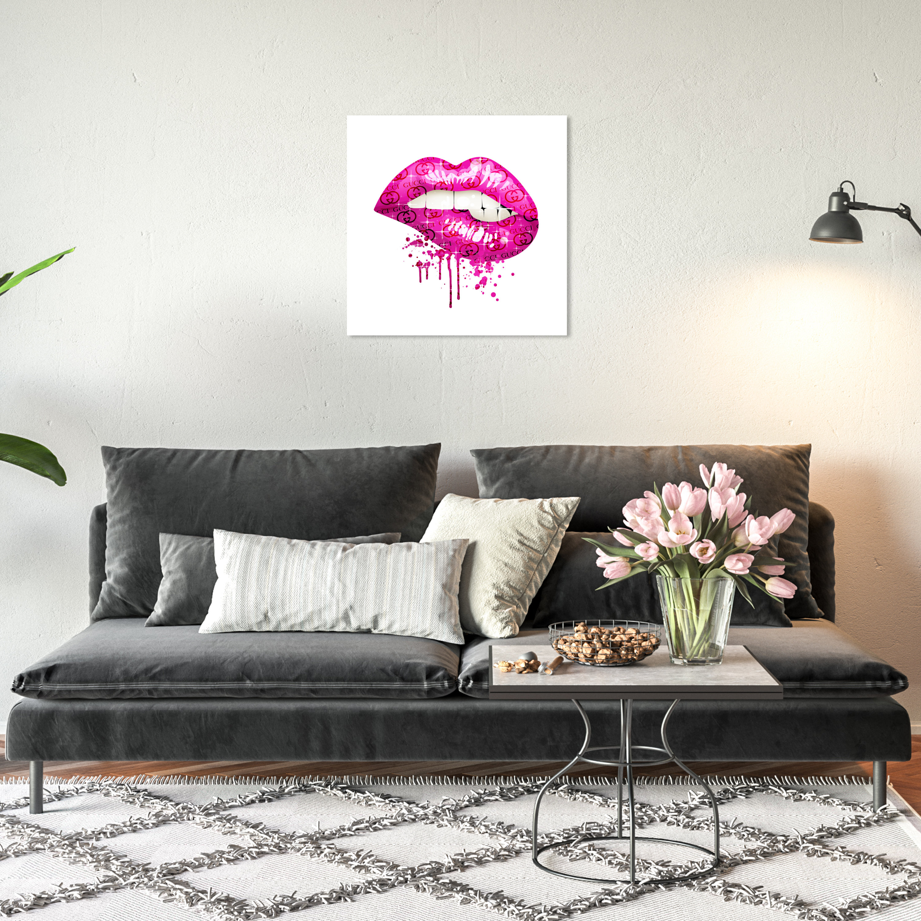 Wynwood Studio Fashion And Glam Italian Juicy Lips On Canvas