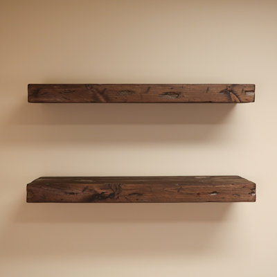 Jesher Solid Pine Wood Floating Shelves