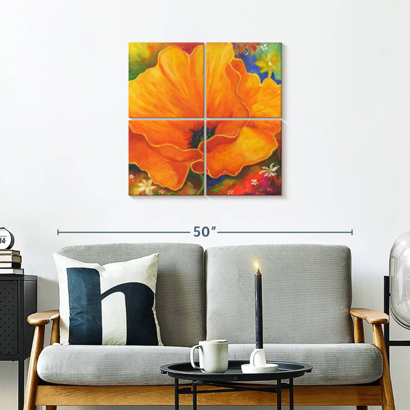 Coquelicots Harnek II, H 26 po x l 26 po