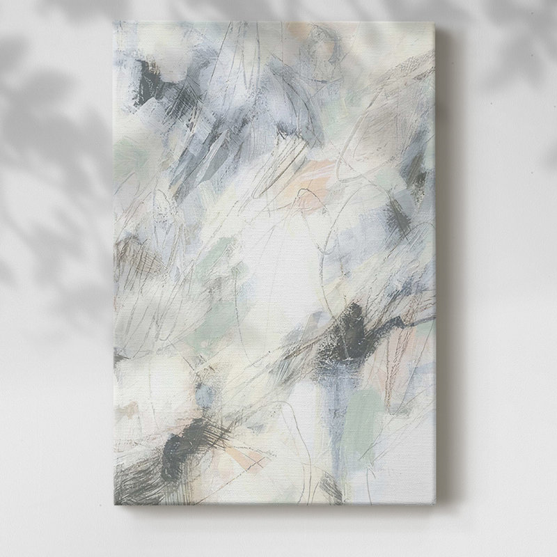 Static Pastel I - Impression sur toile tendue, H 60 po x l 40 po