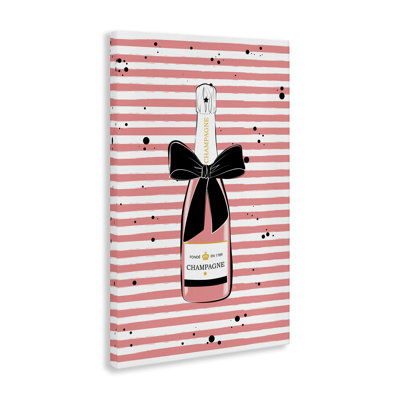 «Pink Champagne on Stripes» par Martina Pavlova