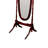 59.25" Tall Standing Wooden Floor Mirror, Oval Shape-2139802195
